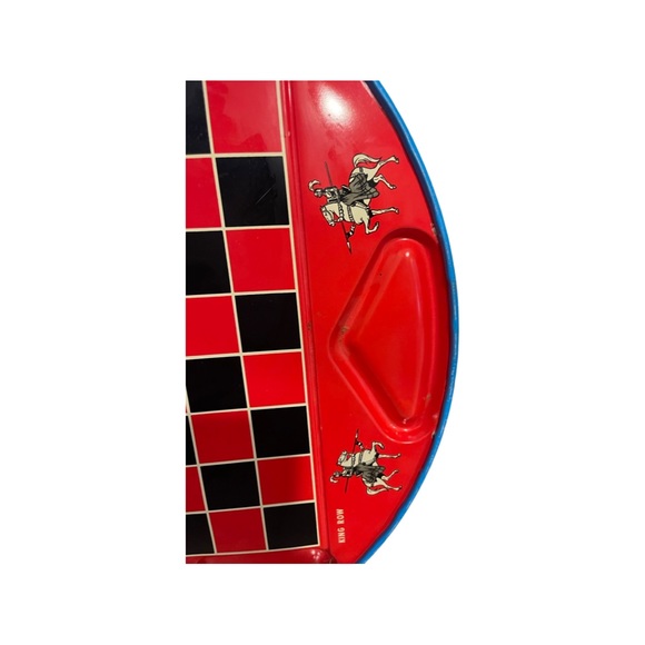 Vintage Chinese Checkers & Checker Board By Ohio Art Company: Metal-Tin game - Picture 5 of 6